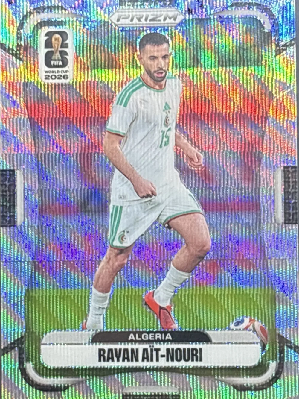 Panini Prizm Rayan Aït-Nouri Soccer Card - Shimmer Prizm